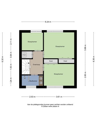 Plattegrond - Kraan 17, 4751 EP Oud Gastel - 1e etage.jpg